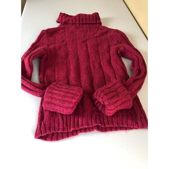 Express Turtleneck Red Wool Blend Size S - Picture 4 of 10